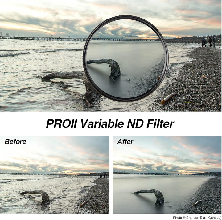 Haida Variabler ND-Filter, 52 mm, 1,5–5 Blendenstufen, ND4, ND8, ND16, ND32 52 mm VND, 52 mm VND