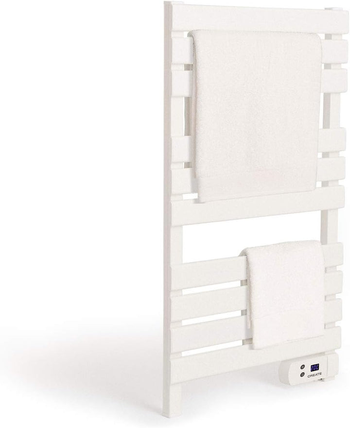 CREATE / WARM Towel 500W / Elektrischer Badheizkörper Weiss / 96,9x55x5cm / Für Boden oder Wand, Tim