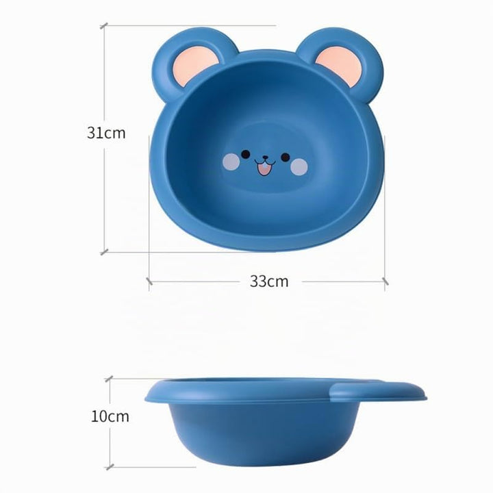 Minkissy Baby-Gesichtswaschbecken Kinderwaschbecken Kleines Plastikbecken Tragbares Babywaschbecken