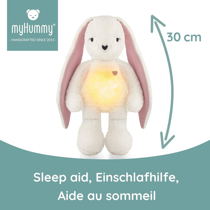 myHummy Schlummerhäschen 5in1 mit Licht écru-rouge Bunny ecru-pink, Bunny ecru-pink