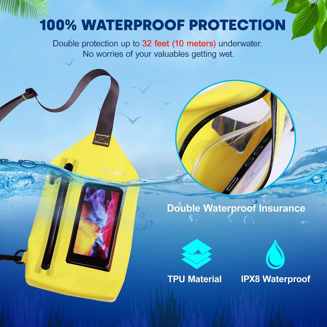 WILD HEART wasserdichte Umhängetasche Beutel Mode Tauchen Unterwasser-Tasche für Schwimmbecken, Stra