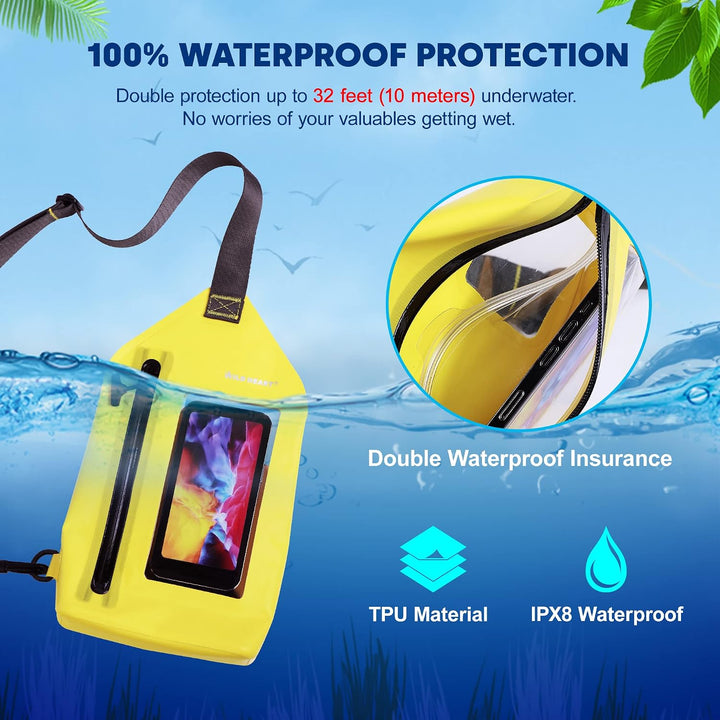 WILD HEART wasserdichte Umhängetasche Beutel Mode Tauchen Unterwasser-Tasche für Schwimmbecken, Stra