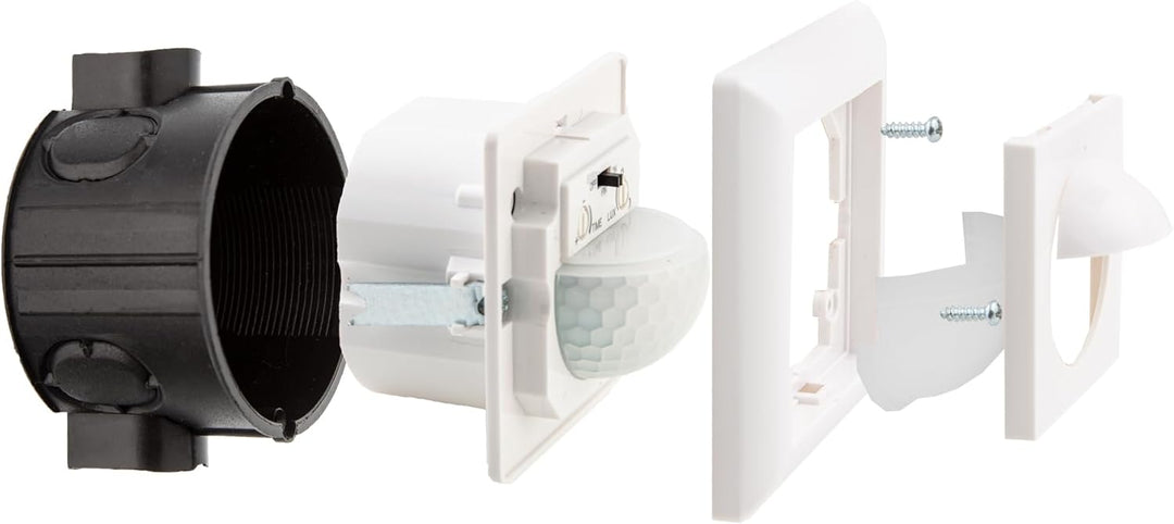 HUBER Motion 15R PIR Bewegungsmelder 190° für Innen I Unterputz Bewegungsmelder - Motion Sensor mit