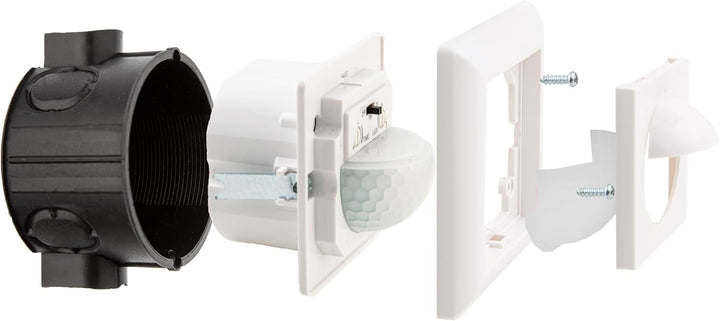 HUBER Motion 15R PIR Bewegungsmelder 190° für Innen I Unterputz Bewegungsmelder - Motion Sensor mit