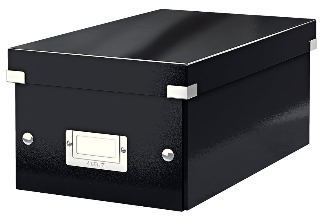 Leitz Click & Store DVD Aufbewahrungsbox (Schwarz) 2er Pack, Schwarz