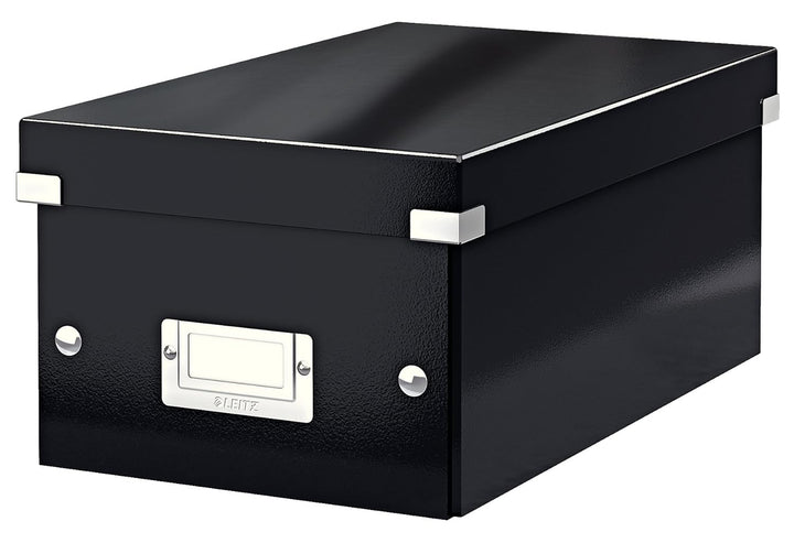 Leitz Click & Store DVD Aufbewahrungsbox (Schwarz) 2er Pack, Schwarz