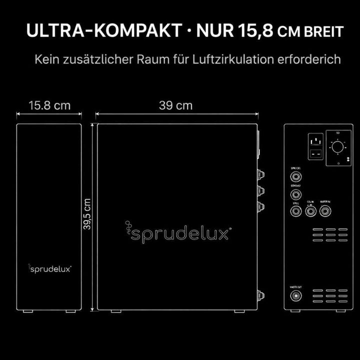 Untertisch Wassersprudler System INOX Trinkwassersprudler mit 5-Wege Wasserhahn Küche, Sprudelwasser