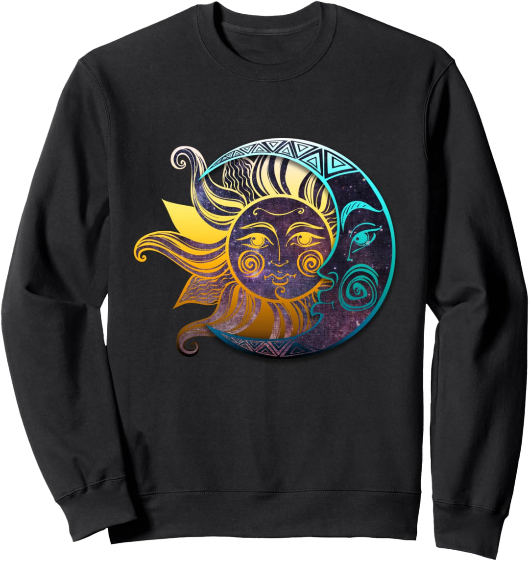 Live By The Sun Love By The Moon Boho Bohemian Geschenk Sweatshirt