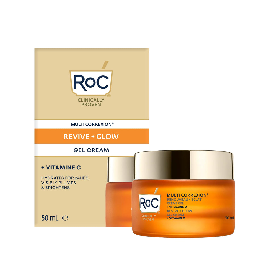 RoC - Multi Correxion Revive + Glow Vitamin C Gel-Creme - Anti Falten und Altern - Straffende Feucht