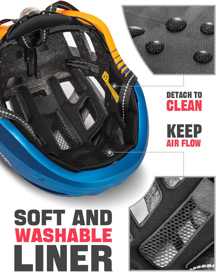 VICTGOAL Fahrradhelm MTB Mountainbike Helm mit magnetischem Visier Abnehmbarer Sonnenschutzkappe und