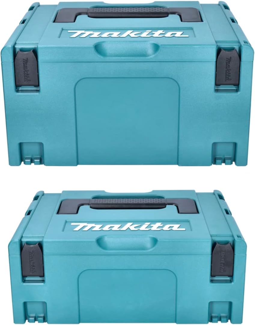 Makita Makpac Set Gr. 1 + Gr. 2 + Gr. 3 + Gr. 4 Transportbox und Werkzeugkiste
