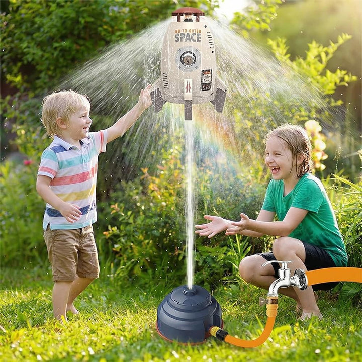 Rocket Wassersprinkler Kinder Outdoor,Water Rocket Sprinkler,Garten Wasserstrahl Rakete,3 Meter Schl