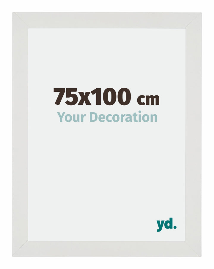 yd. Your Decoration - Bilderrahmen 75x100 cm - Weiss Matt - Bilderrahmen aus MDF mit Acrylglas - Ant