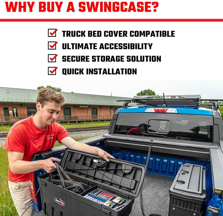 UNDERCOVER SwingCase Aufbewahrungsbox für LKW-Bett, SC302D, passend für Dodge Ram 1500/2500 Fahrerse