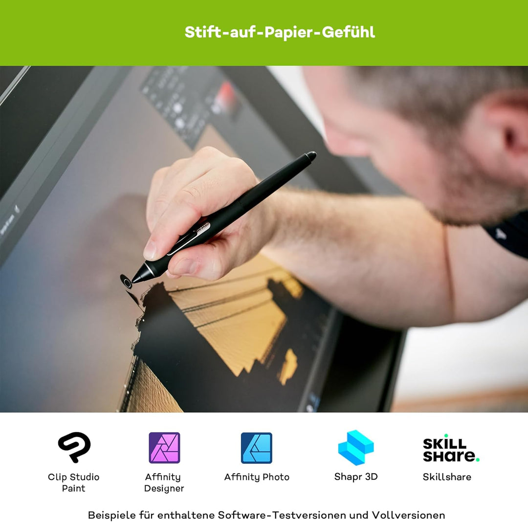 Wacom K100995 Cintiq Pro 24 Touch Tablet (24 Zoll Grafik-Touch-Display mit 4K Auflösung &amp; integriert