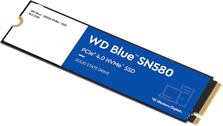 WD Blue SN580 NVMe SSD 1 TB (PCIe Gen4 x4, bis zu 4.150 MB/s Lesen, M.2 2280, nCache 4.0-Technologie