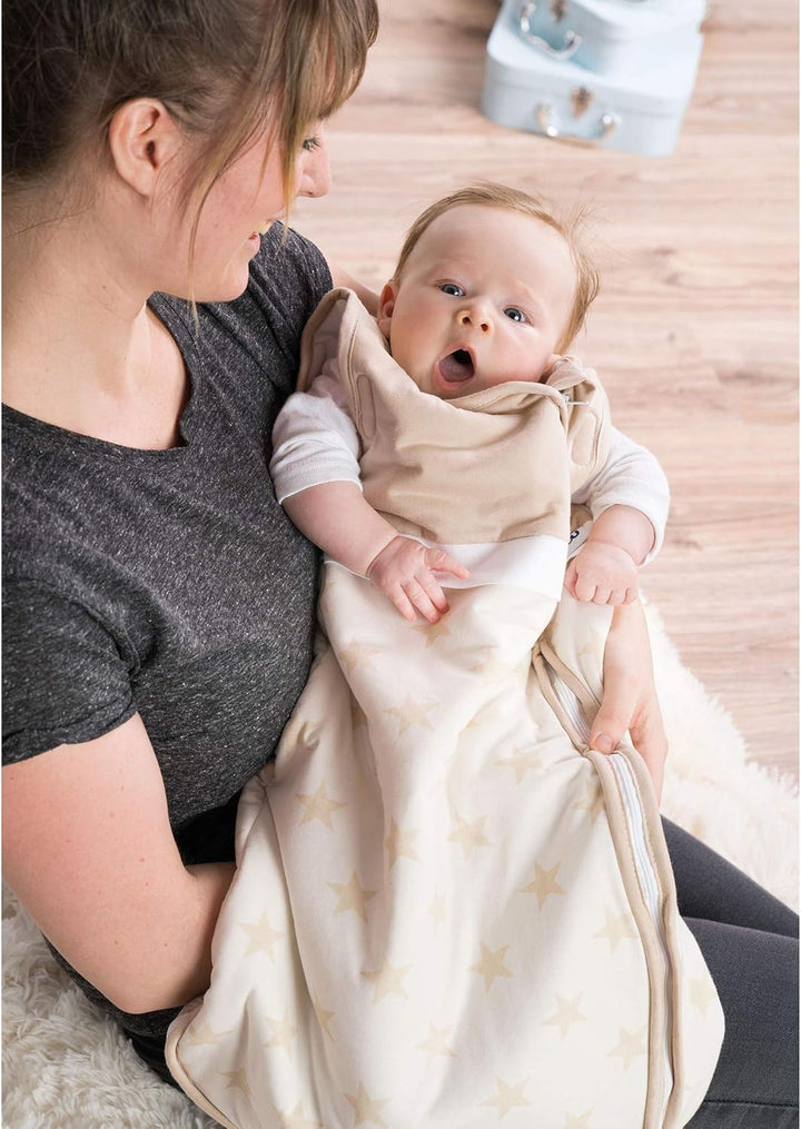 Gesslein 772199 Bubou Babyschlafsack mit abnehmbaren Ärmeln: Temperaturregulierender Ganzjahreschlaf