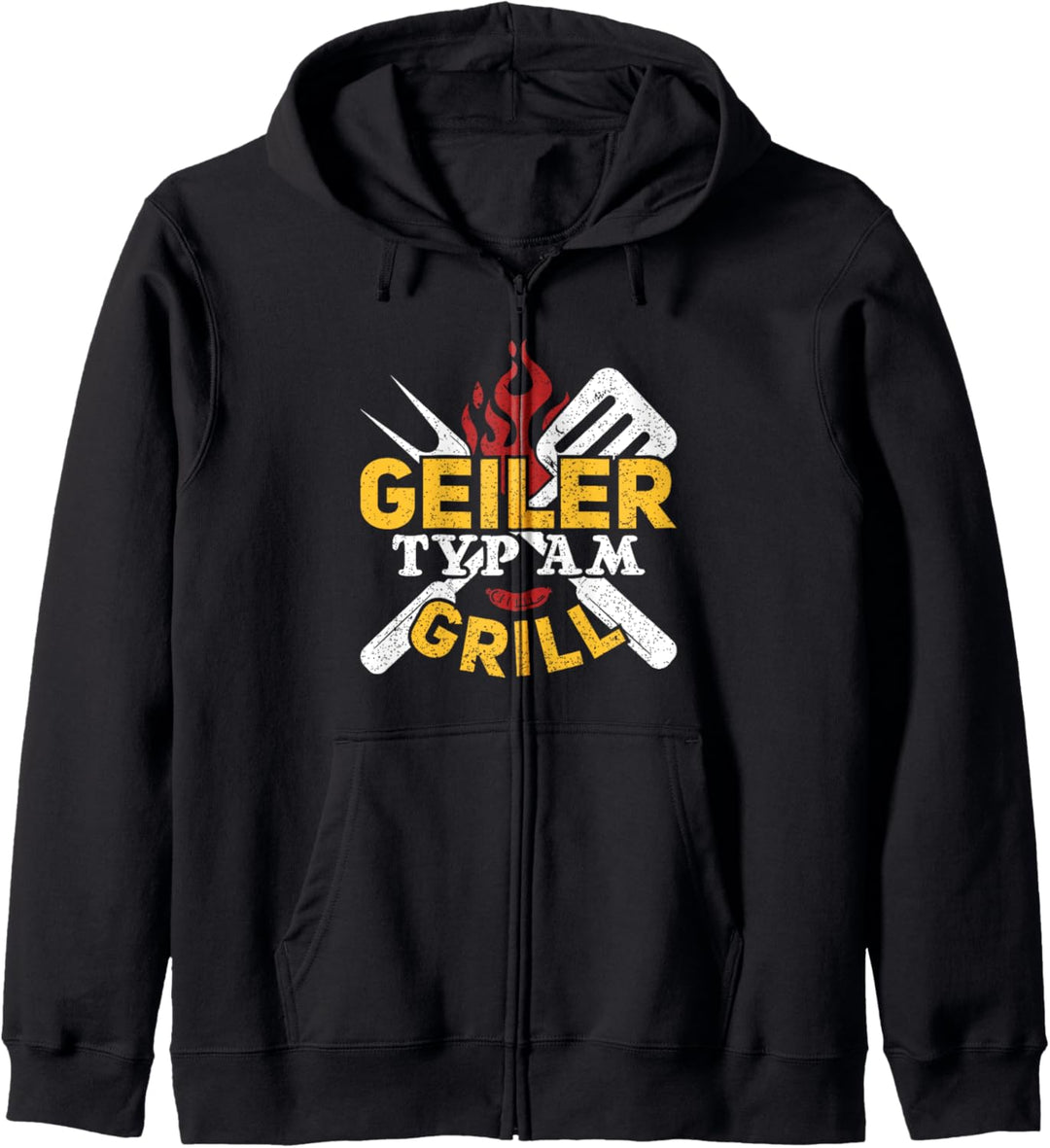 Bin Am Grillen Grillmeister Geiler Typ am Grill Kapuzenjacke