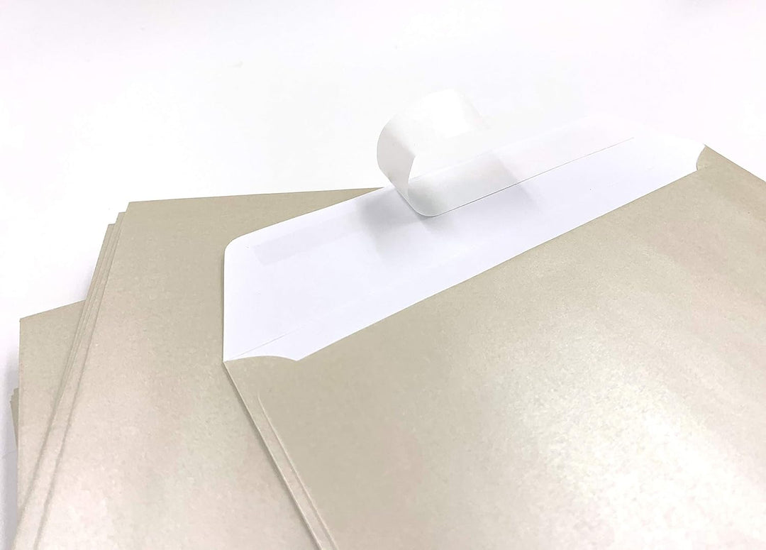 umschlag-discount – perlmuttfarbene Briefumschläge ohne Sichtfenster für hochwertige Sendungen, Einl