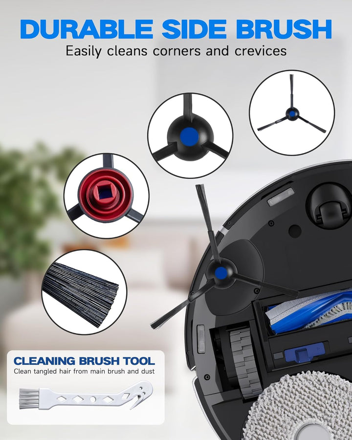 19 Stück Ersatzteile für ECOVACS T30 Omni/ T30 PRO Omni/ T30S/ T30S PRO Staubsauger, Zubehörset für