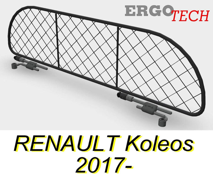 ERGOTECH Trennnetz Trenngitter für Renault Koleos (ab BJ 2017), RDA65-M, für Hunde und Gepäck