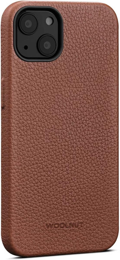 Woolnut Leder Hülle für iPhone 13 - Braun brown iPhone 13, brown iPhone 13