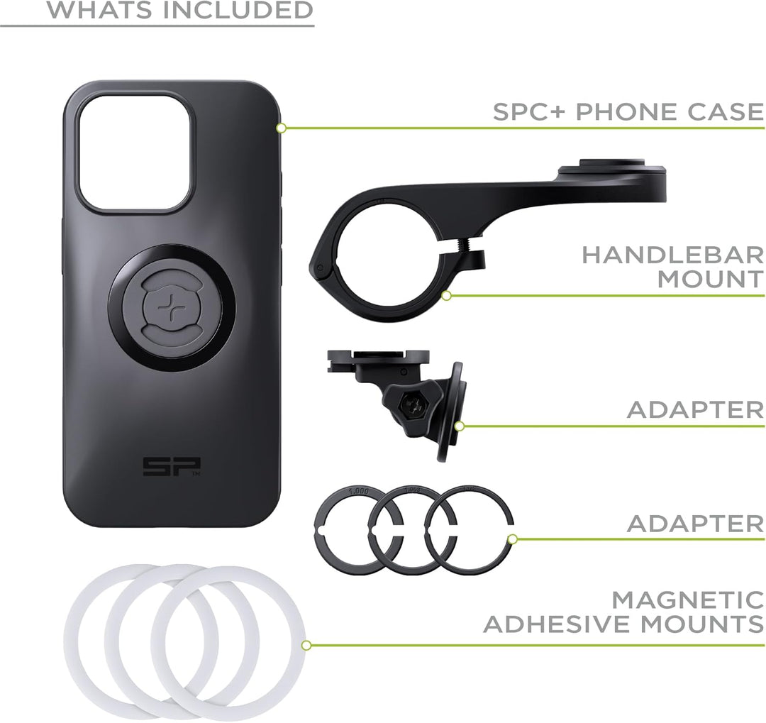 SP CONNECT Road Bike Bundle kompatibel mit iPhone 15 Pro Max |SPC+|Handyhalter für Road Bike| Fahrra