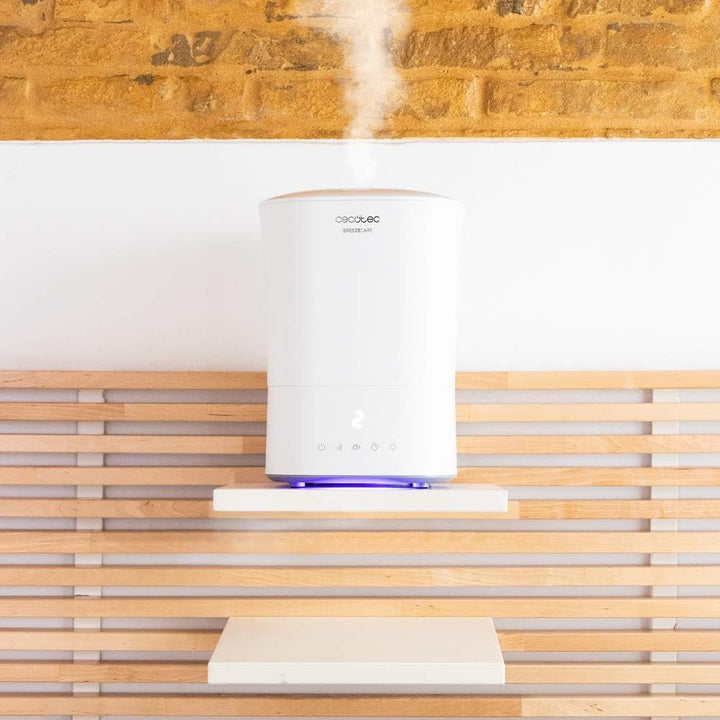 Cecotec Luftbefeuchter BreezeCare 3500 Warm. 5,5 Liter Tank, Luftbefeuchtung von 400 ml/h, Keramikfi