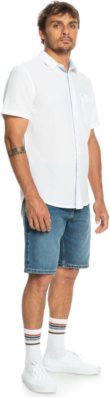 Quiksilver Herren Time Box Bluse (1er Pack), XS Wei&#xDF;
