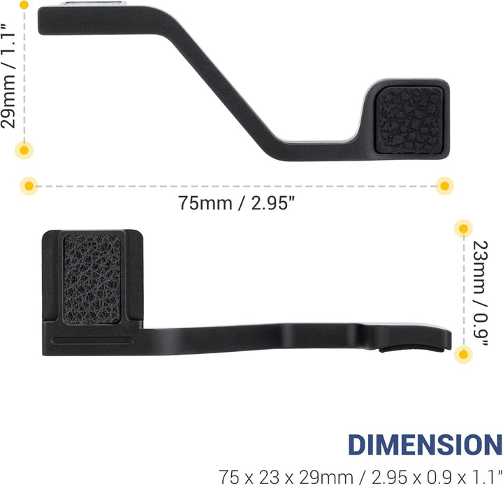JJC ZF Metall Daumen Hoch Griff Thumbs Up Grip für Nikon Zf Kamera, Verbesserter Griff für Einhändig