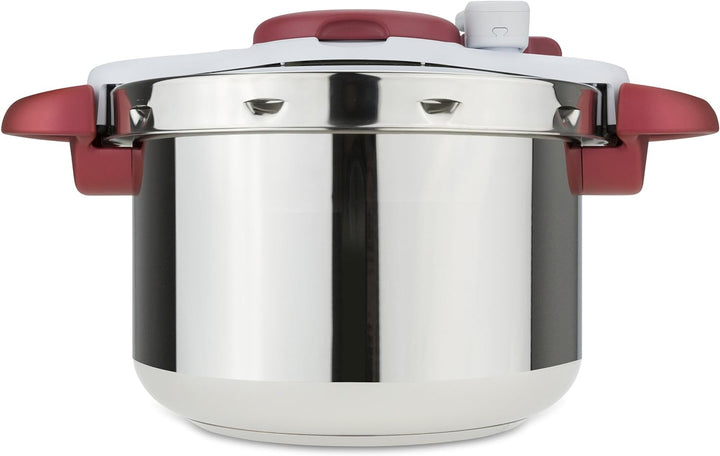 Tefal P46207 | Clipso Minut' Perfect Schnellkochtopf | mit Garbkorb und Timer | 6Liter | edelstahl/w
