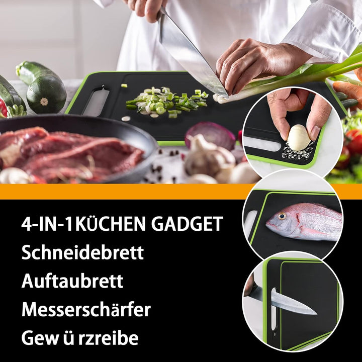 Auftauplatten Schneidebrett mit Auftau-Funktion, 3x Schneller Auftauen Frost Away 4-in-1 Küchen Gadg
