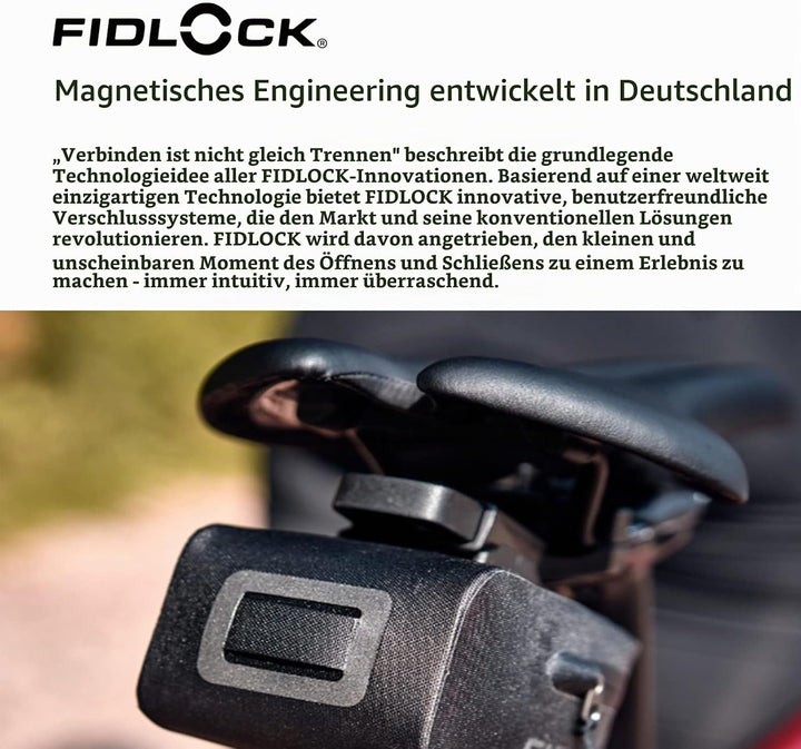 Fidlock Unisex – Erwachsene PUSH saddle base, schwarz, One Size
