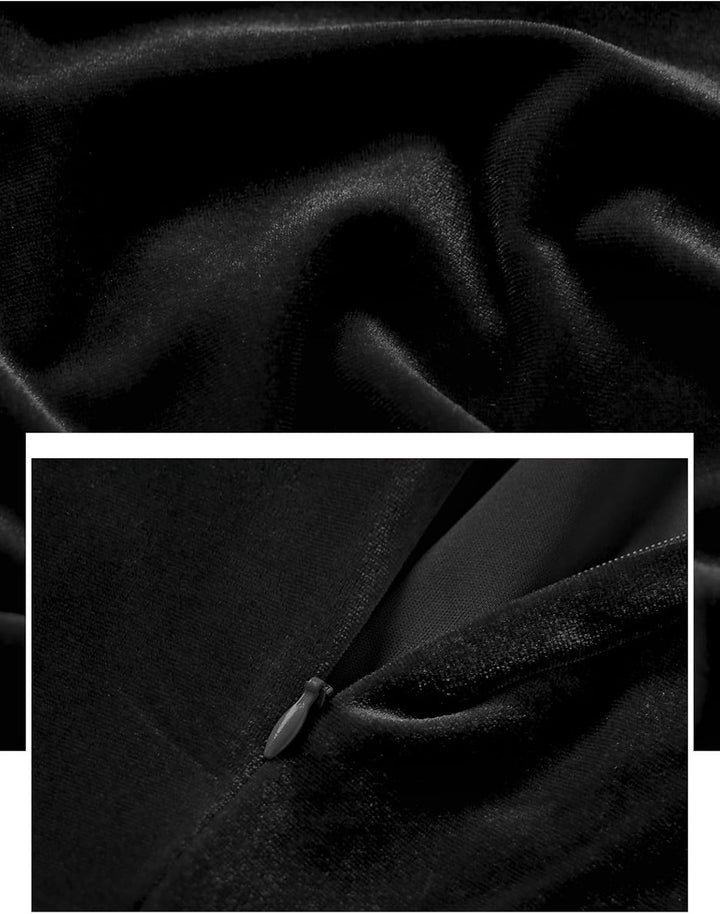 Bbonlinedress Rockabilly Kleider Damen 3/4 arm V-Ausschnitt Midi Langarm Festliche Kleider für Hochz