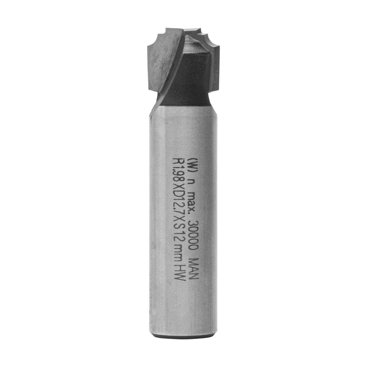 ENT 13183 Nutenprofilfräser HW, Schaft (S) 12 mm, Durchmesser (D) 12,7 mm, NL 9,5 mm, R 2 mm, SL 40