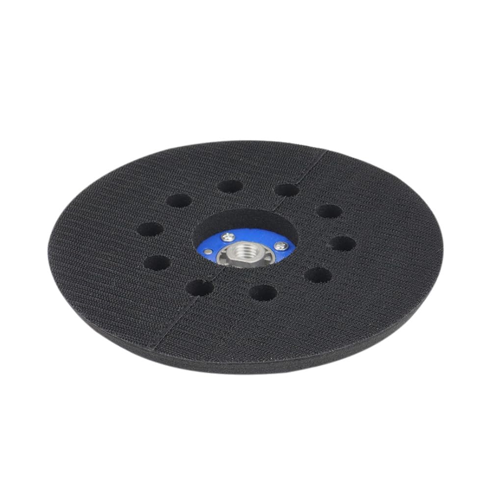 5x Trade-Shop 210mm 10-Loch Klett Schleifteller für Wandschleifer, Langhalsschleifer, Deckenschleife