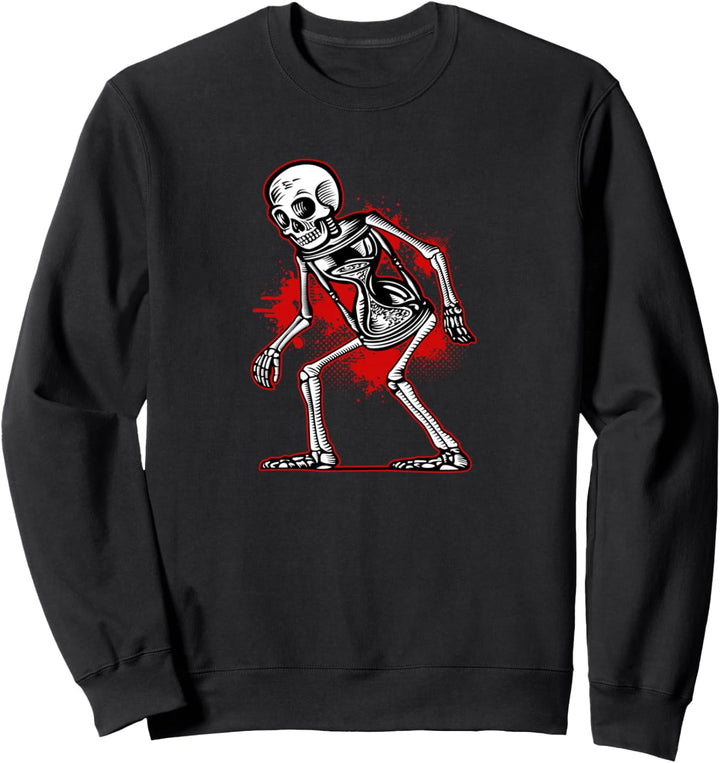 Skeleton Hourglass - Sad Aesthetic Edgy Streetwear Sweatshirt
