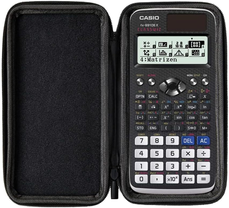 CALCUSO Standardpaket: Casio FX-991 DE X technisch-wissenschaftlicher Taschenrechner + WYNGS Schutzt