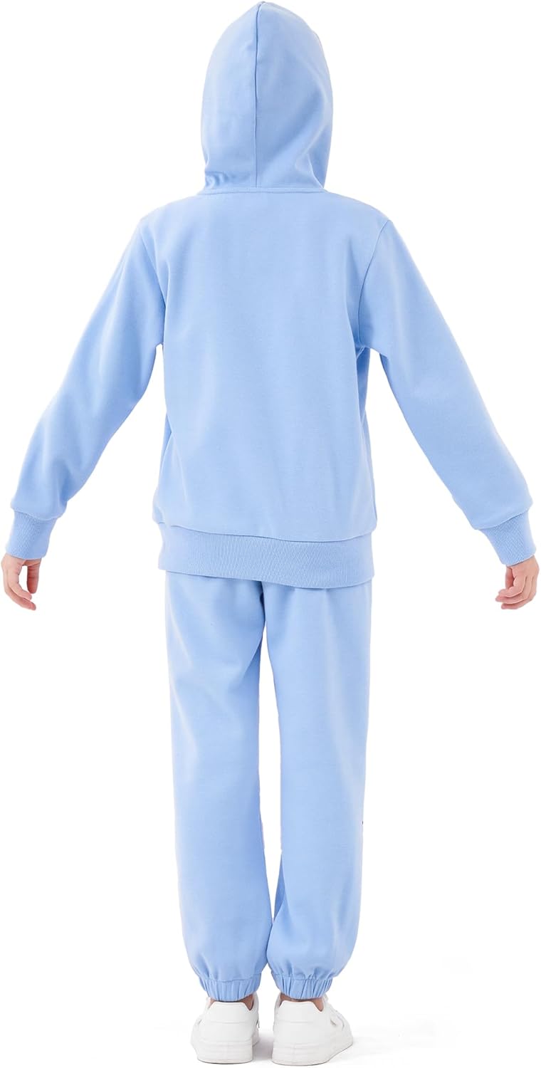 NATUST Kinder Trainingsanzug Jungen Mädchen Sportanzug 120 Blau, 120 Blau