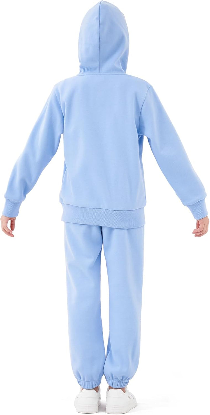 NATUST Kinder Trainingsanzug Jungen Mädchen Sportanzug 120 Blau, 120 Blau