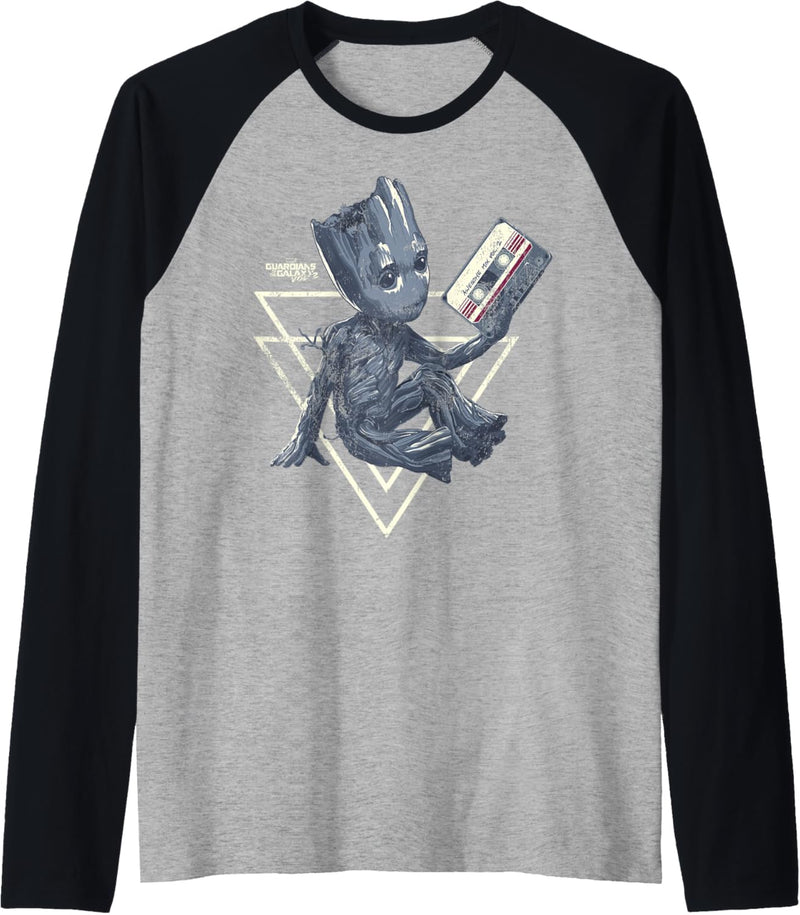 Marvel Guardians Of The Galaxy Vol 2 Groot Mixtape Sketch Raglan