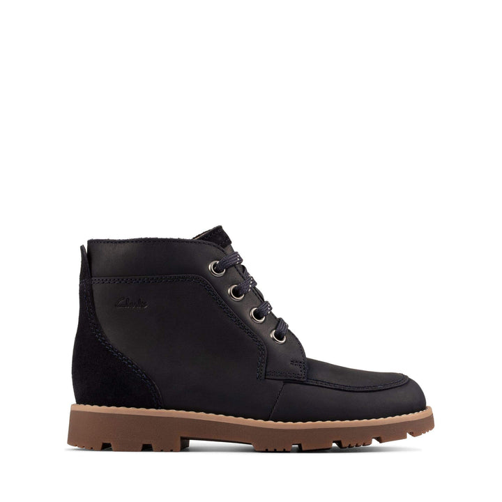 Clarks Jungen Heath Lace T Stiefelette 25 EU Marine, 25 EU Marine