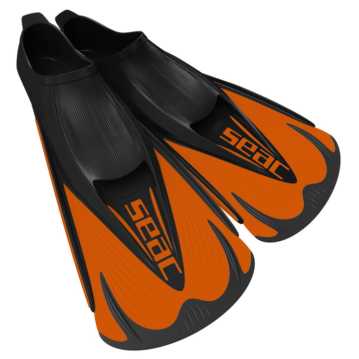 Seac Speed S Kurze Schwimmflossen für das Training im Pool und im Freiwasser 38/39 Orange, 38/39 Ora