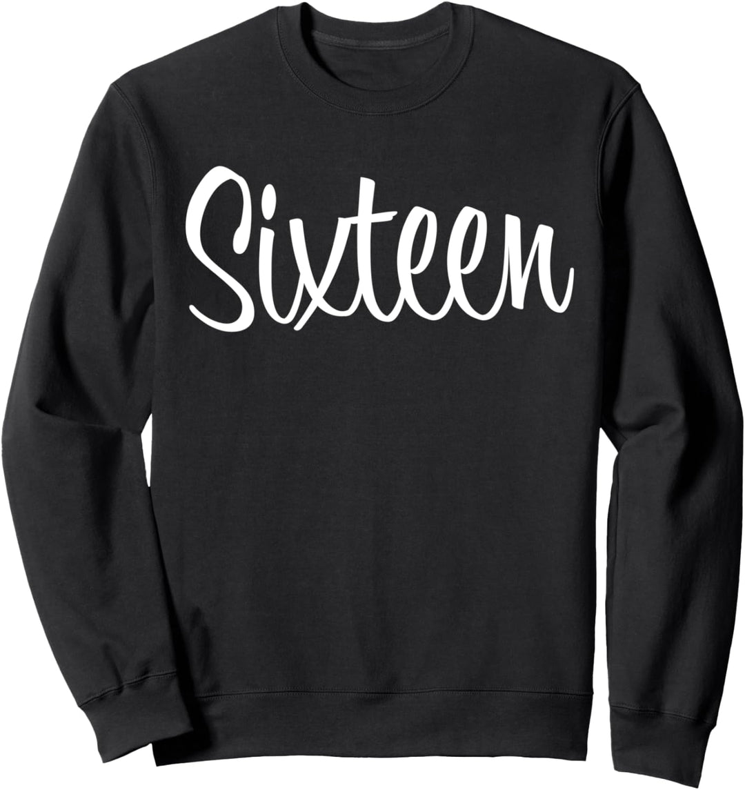 Zum 16 Geburtstag Mädchen Damen Deko Frau Dekoration 16. Sweatshirt