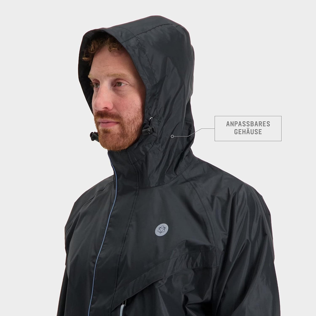 AGU Essential Passat Regenanzug, Regenkleidung Fahrrad Herren &amp; Damen, Wasserdicht &amp; Reflektierend,