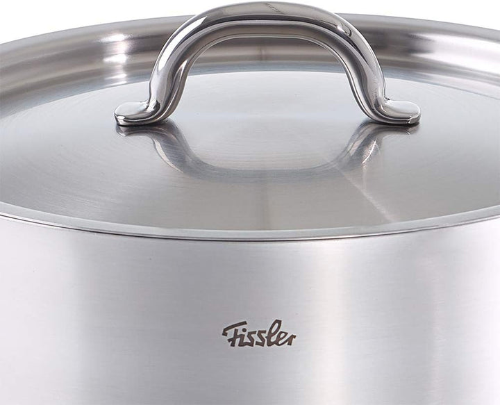 Fissler Family Line/Edelstahl-Topf (Ø 24 cm, 5,3 L) Kochtopf mit Metall-Deckel - Induktion, 24 cm
