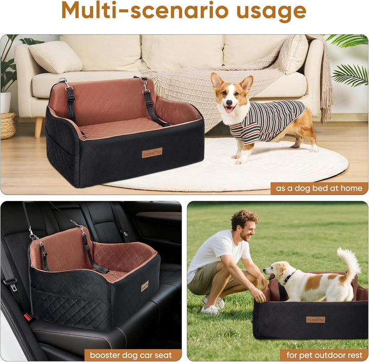 Haustier-Autositz, geeignet für mittelgrosse bis grosse Hunde (unter 55 lbs) oder Zwei kleine Hunde.