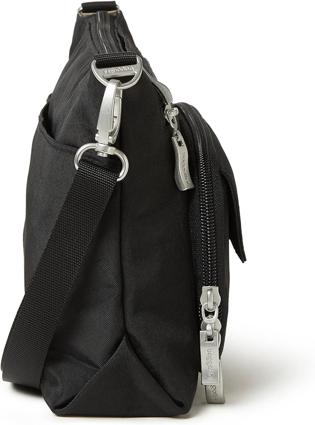 Baggallini Damen Original RFID Everyday Crossbody Bag Umhängetasche, Einheitsgrösse Schwarz, Schwarz