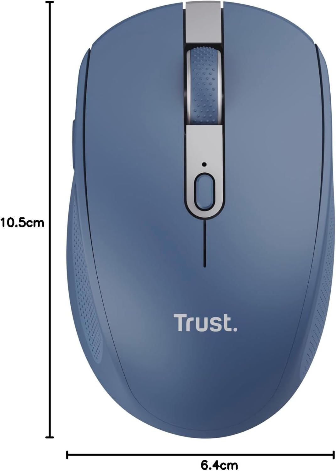 Trust Ozaa Leise Kabellose Maus Bluetooth + 2.4GHz, Kompakte Mehrgeräte Funkmaus, 60% Recyclingkunst