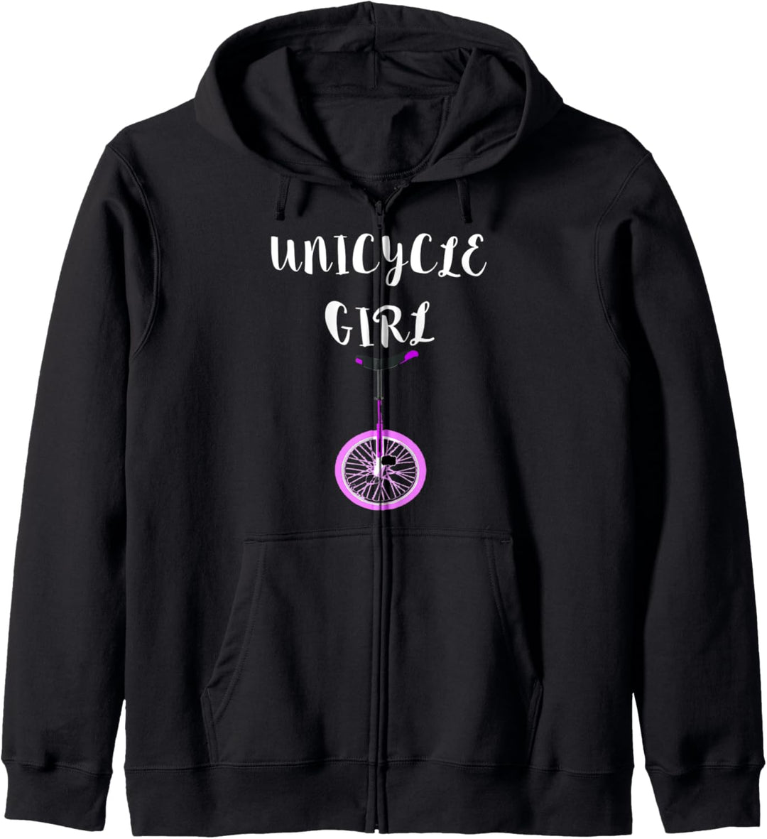 Unicycle Girl Einradfahrerin Einrad Fahrerin Zirkus Artistin Kapuzenjacke